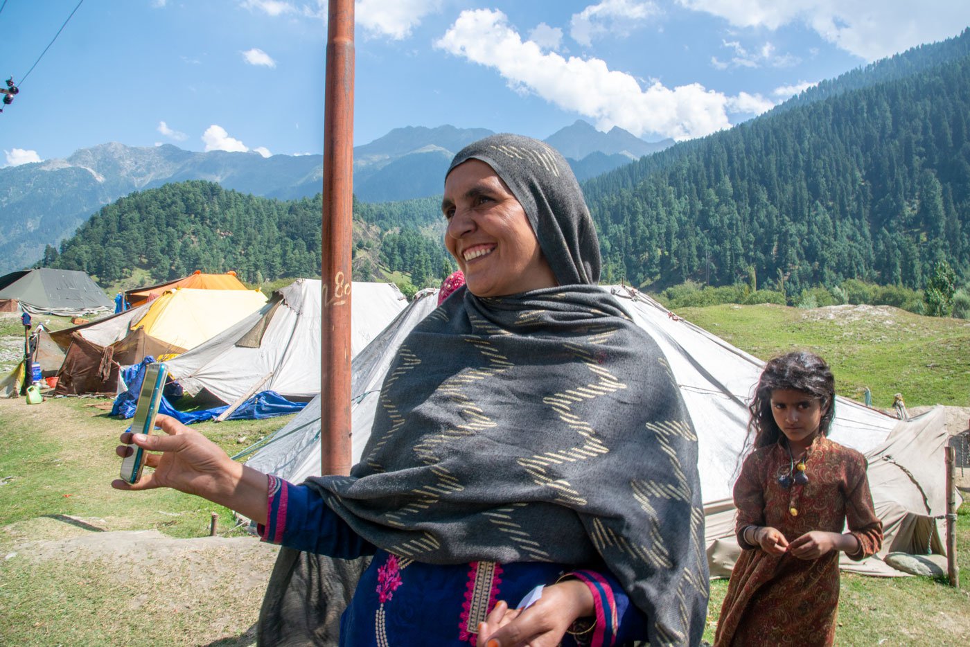 Rakima Bano is a Sarpanch in a village near Rajouri. A Bakarwal, she migrates with her family during the season