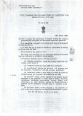 The Handlooms (Reservation Of Articles For Production) Act, 1985