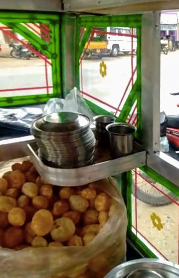 Birendra Singh and his wife Ramdekali ran three paani puri carts in Kalikiri village of Andhra’s Chittoor district

