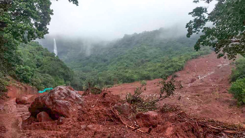 Beside damaging houses and claiming lives, the rain and landslide destroyed Mirgaon's farmlands and crops too