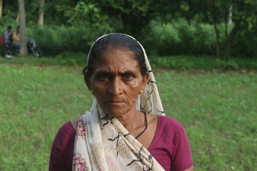 Jasodaben of Chaklasi loosing their land which is only source of income