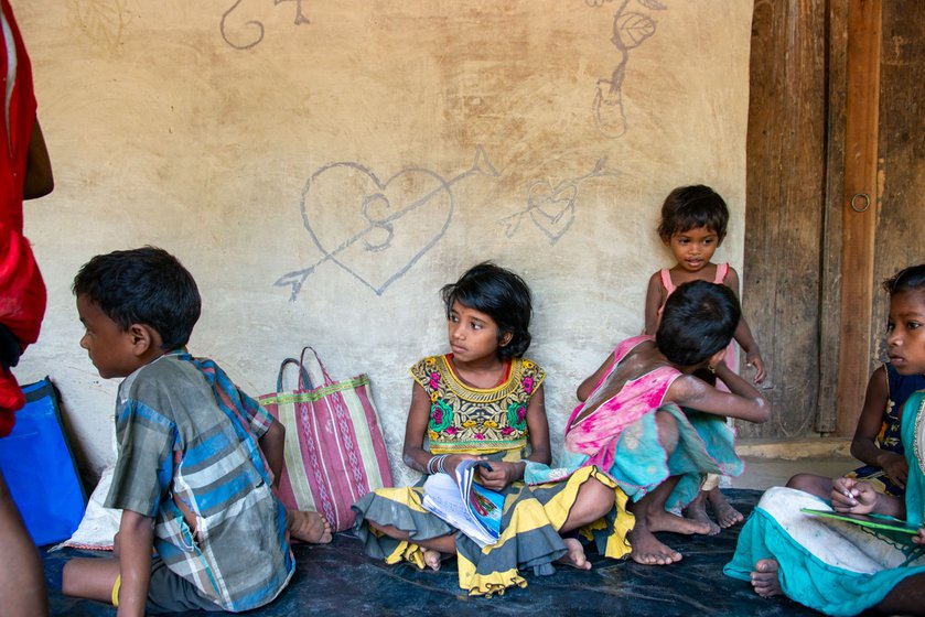 A school in Tapoban village started by the Janakalyan Samiti for Sabar children.