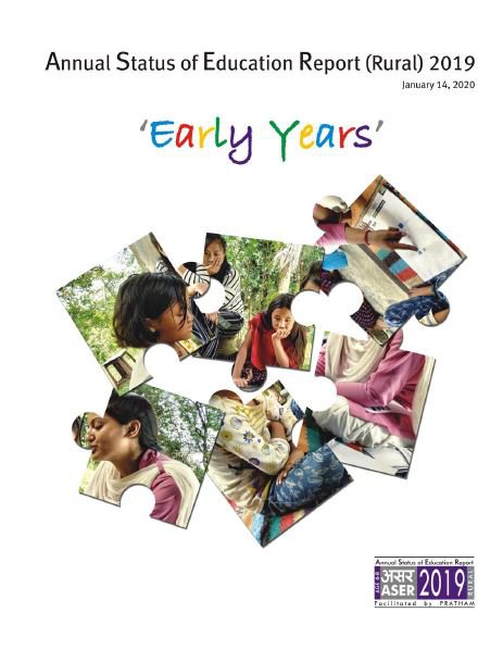 Annual Status of Education Report (Rural) 2019: 'Early Years'