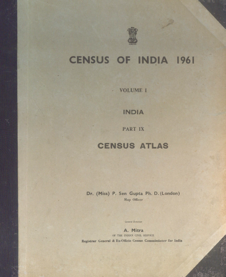 Census of India 1961 – Volume I: India, Part IX, Census Atlas