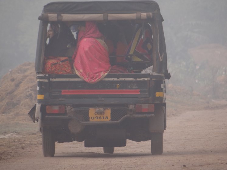 hawkers and labourers going to town