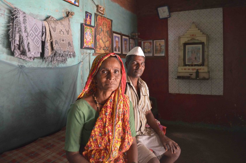Keshav and Savita Mahale (left) in Pasodipada hamlet: 'With advances in medicine, people prefer doctors. But they come to us when medicines fail them. There is no harm in co-existing'. Bhagat Kashinath Kadam (right) with his wife Jijabai in Washala village: 'The doctors often seek our help in cases which they can’t explain'
