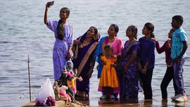 गंगरेल में विस्थापित देवी का नाच