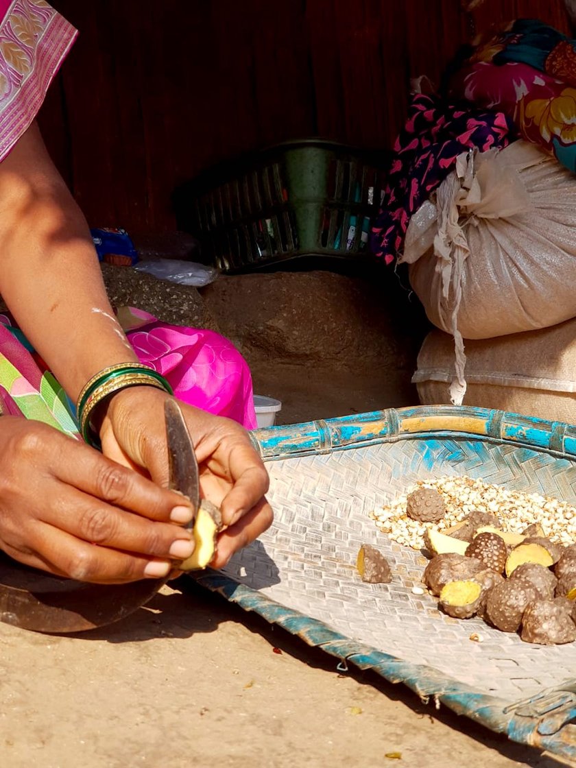 Karande, harvested from our fields, is one of the much-awaited delicacies