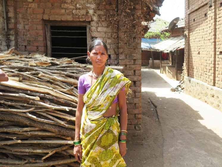 Janabai Mukne at her village