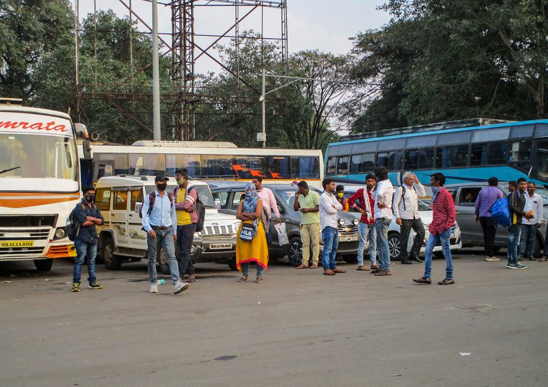 Commuters have had to turn to other modes of transport from Pune city due to the ST strike across Maharashtra.