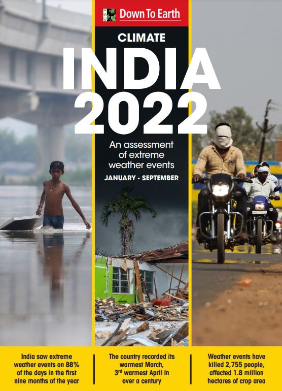 India 2022: An assessment of extreme weather events (January-September)
