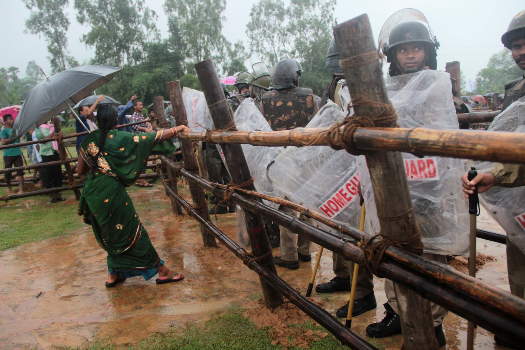 women protesting