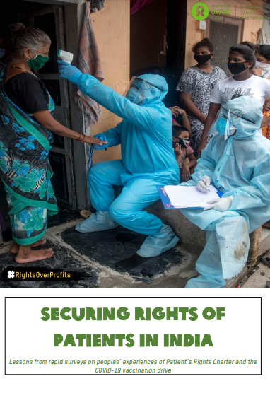 Securing rights of patients in India: Lessons from rapid surveys on the Patient’s Rights Charter and COVID-19 vaccination drive