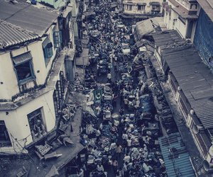 A crowded market 