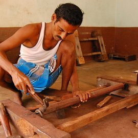 Man making Nadaswaram
