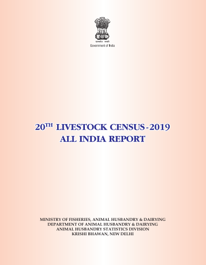20th Livestock Census-2019: All India Report